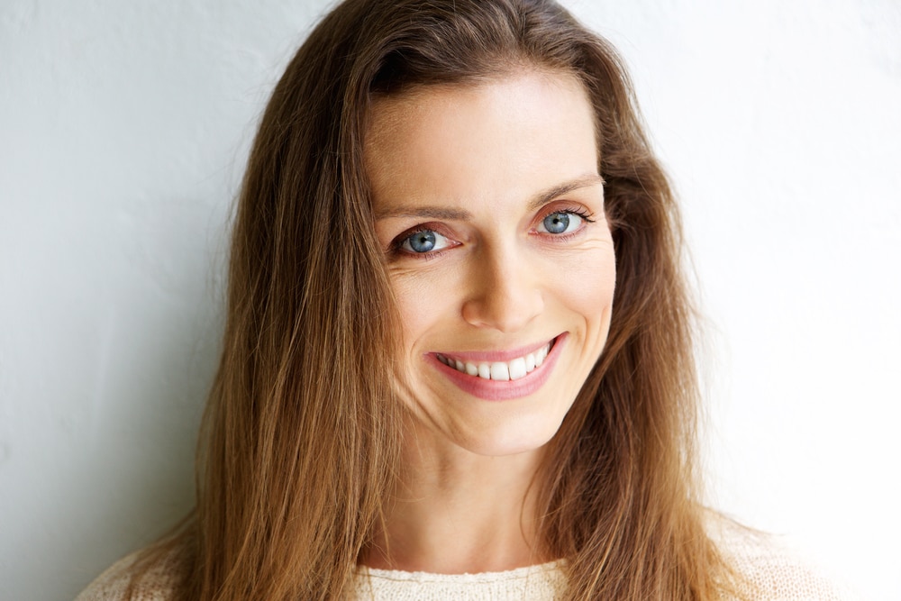 Close,Up,Portrait,Of,A,Beautiful,Middle,Aged,Woman,Smiling Aesthetic Services in Victoria, TX